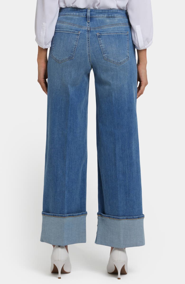 NYDJ Teresa Cuffed Wide Leg Jeans, Alternate, color, 