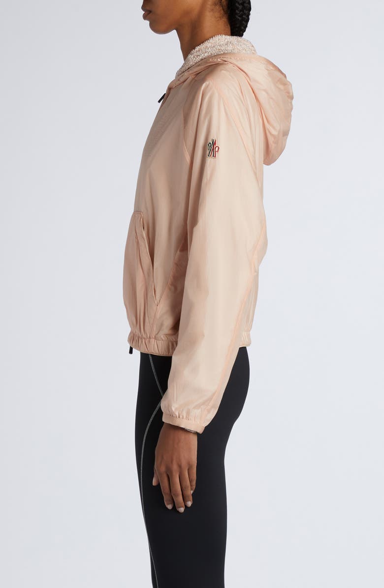 Moncler Grenoble Nylon Hooded Jacket, Alternate, color, Mother Of Pearl