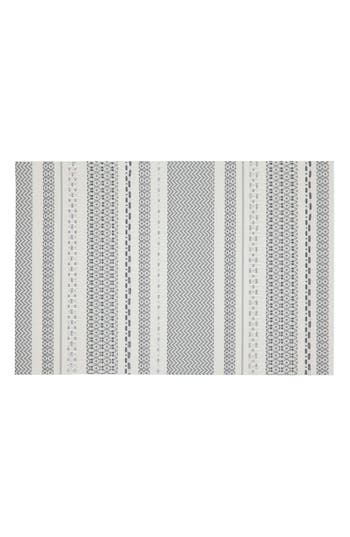Dainty Home Set Of 6 Vinyl Placemats In Aztec Design Glitter Grey