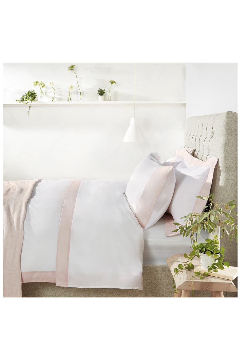 Portobello 200 Thread Count Flat Sheet, Alternate, color, PETAL/ WHITE