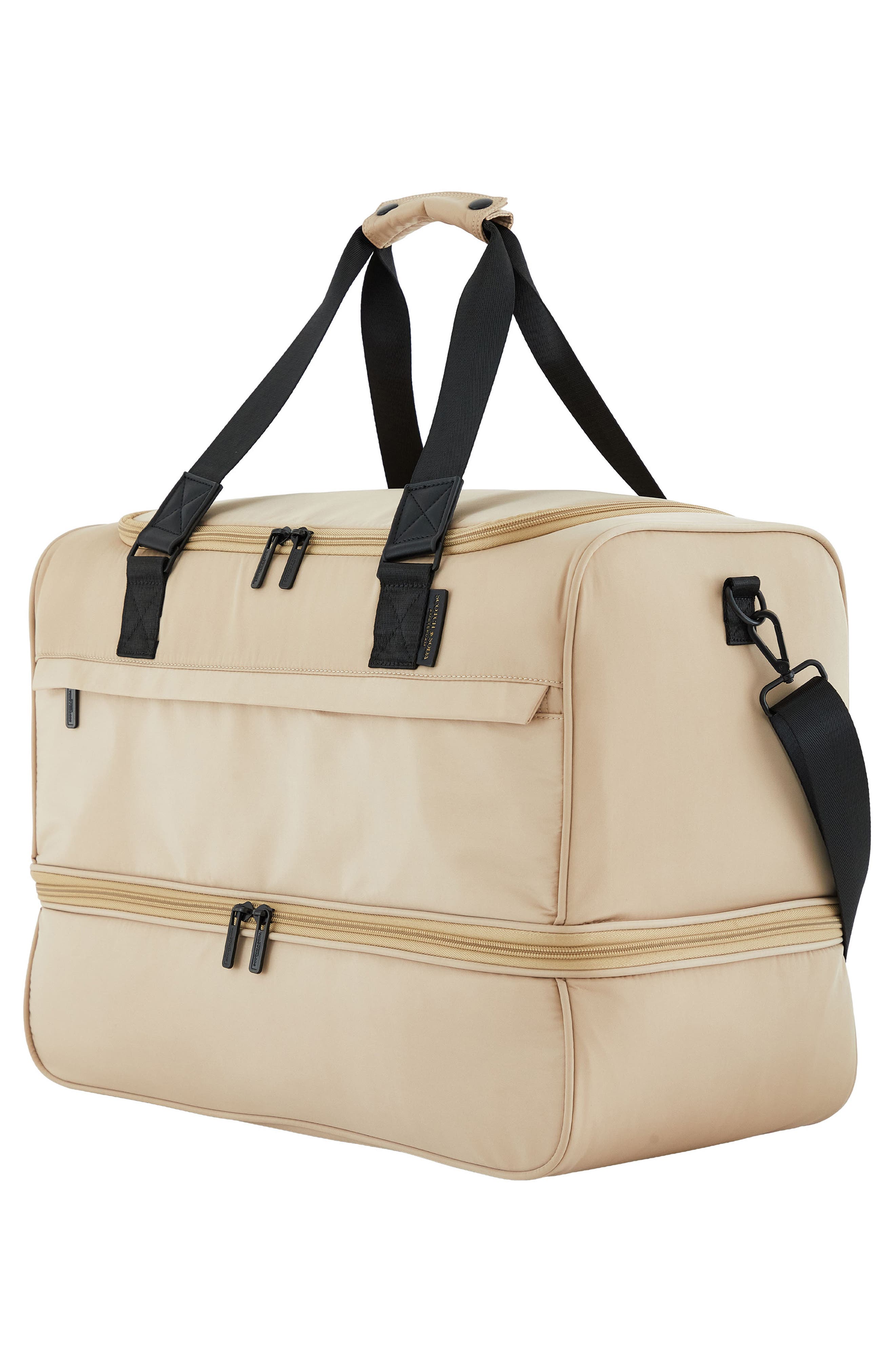 Scotch & Soda Eindhoven Two-Section Weekender Bag, Alternate, color, Travertine