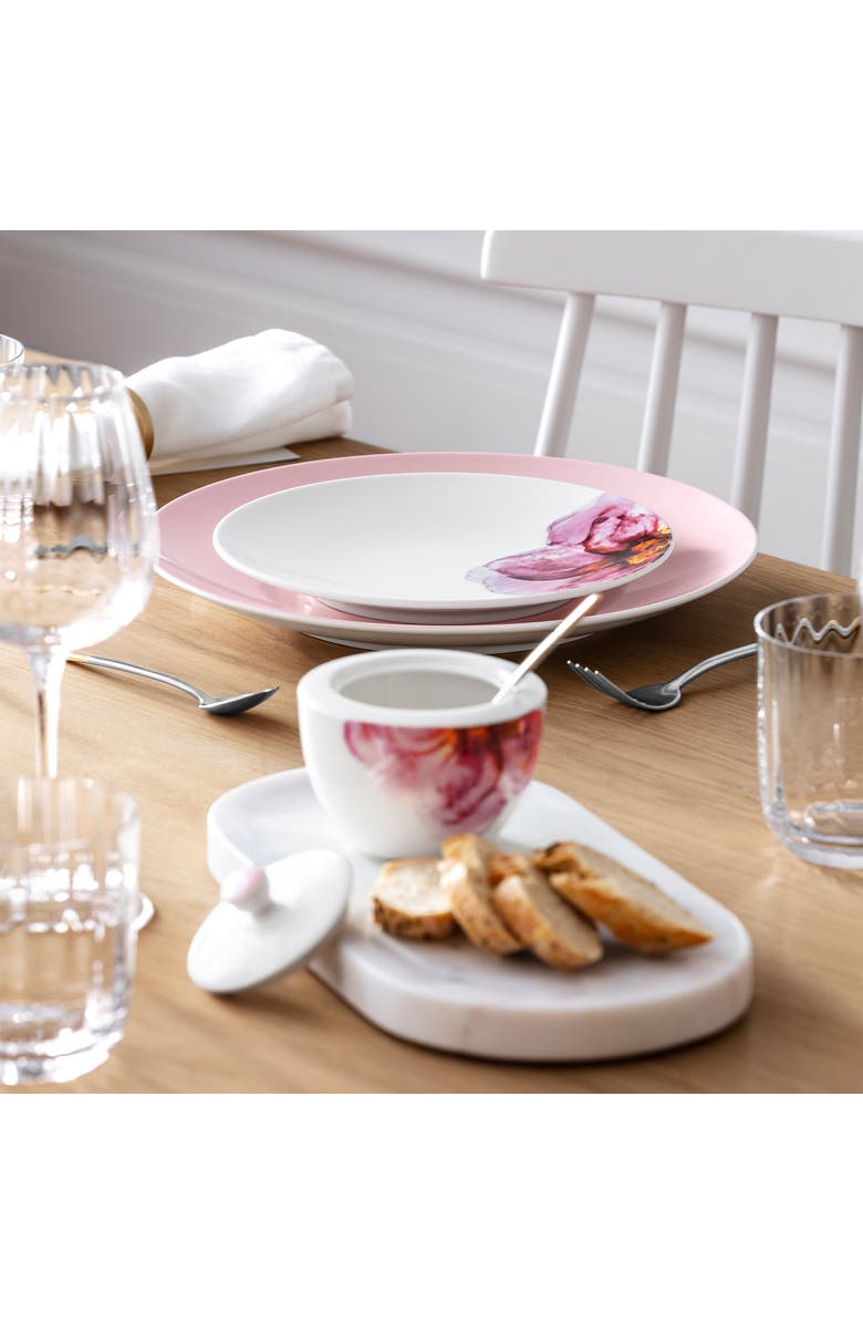 Villeroy & Boch Rose Garden Covered Sugar, Alternate, color, Pink