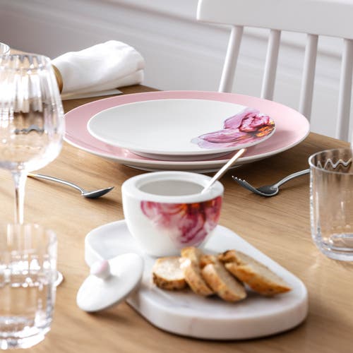 Villeroy & Boch Rose Garden Covered Sugar In Pink