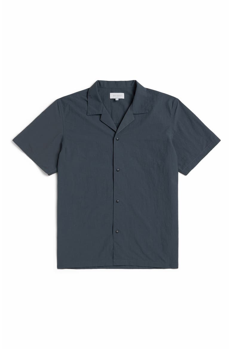 Alex Nylon Camp Shirt, Alternate, color, GRANITE