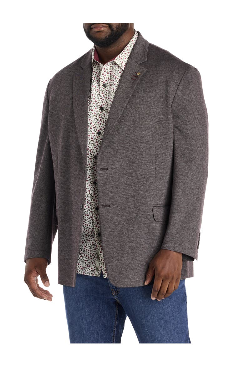 Big & Tall Jacket-Relaxer Knit Sport Coat, Main, color, PURPLE