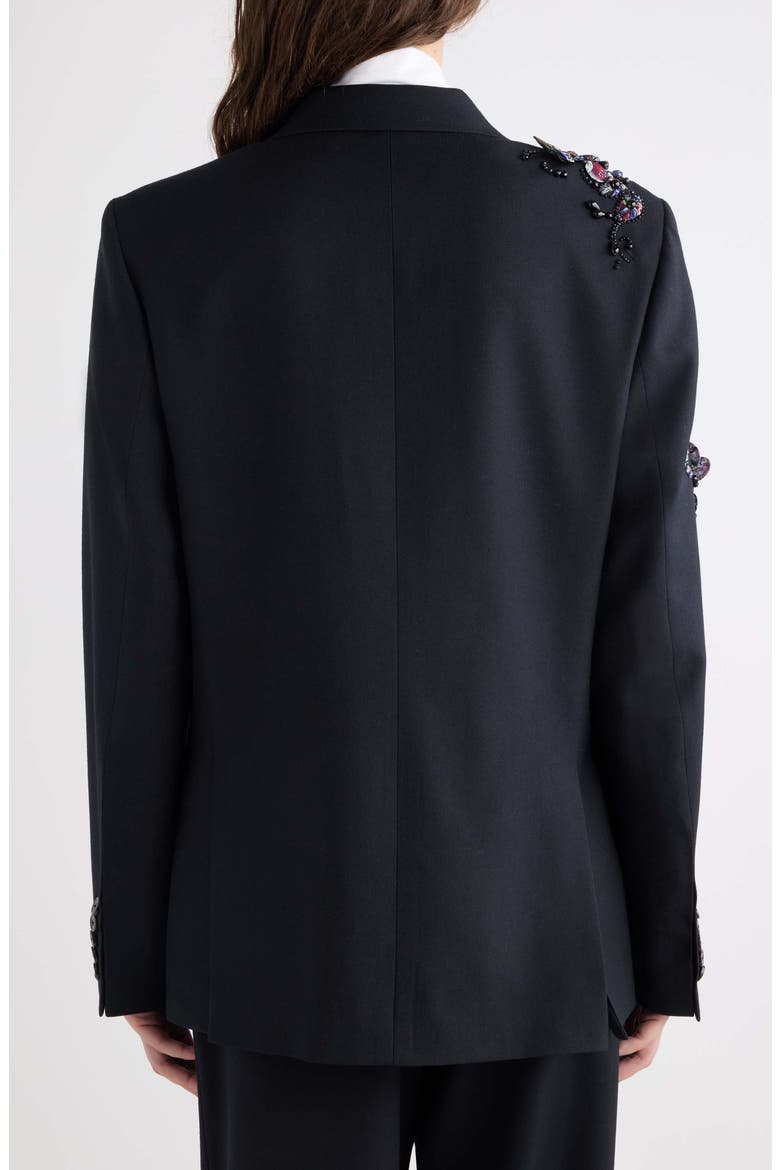 Vonda Embroidered Jacket, Alternate, color, BLACK