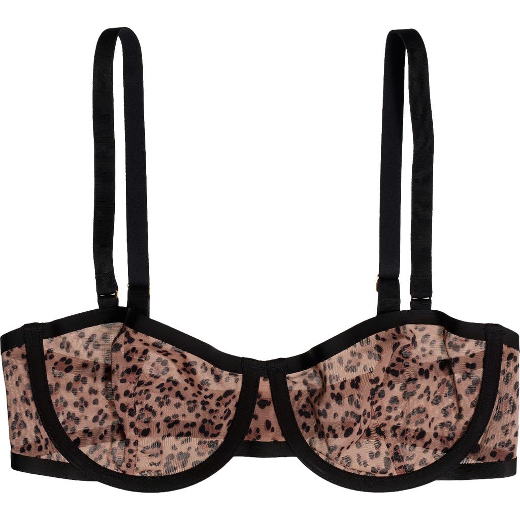 Cuup The Balconette Underwire Mesh Bra In Multi