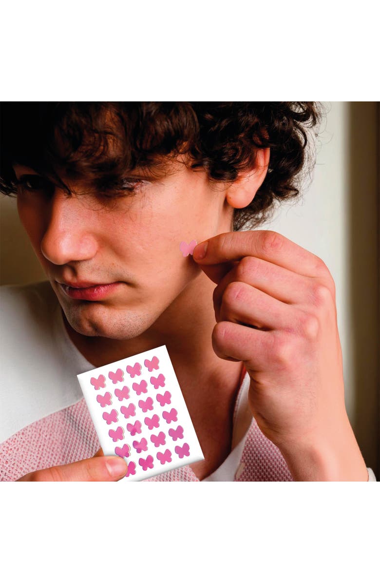 PURSONIC Butterfly Hydrocolloid Pimple Patches Gentle & Effective Blemish Care, Alternate, color, Multicolor
