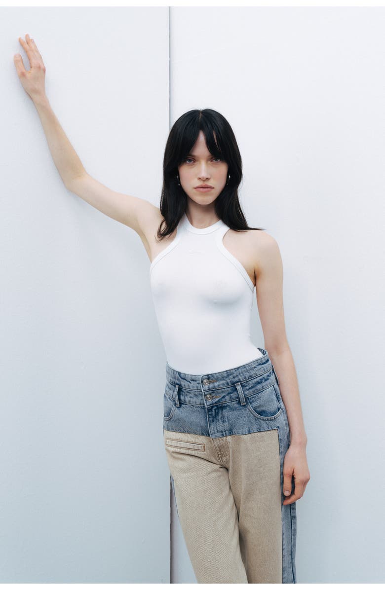 Nocturne Washed High Waist Jeans, Alternate, color, 