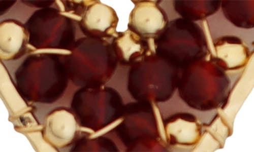 Panacea Crystal Marquis Earrings In Brown