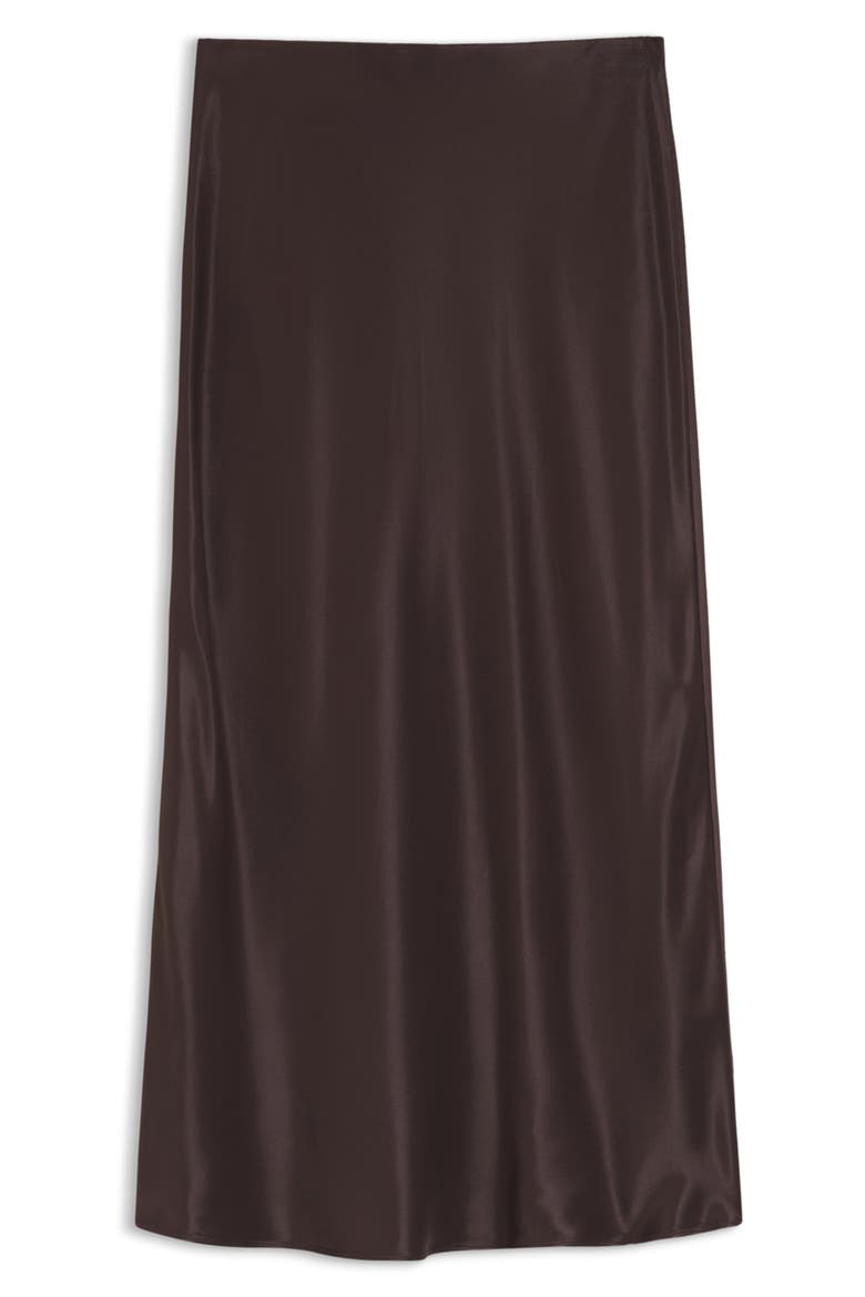 Vesatie Satin Midi Skirt, Alternate, color, MOLE