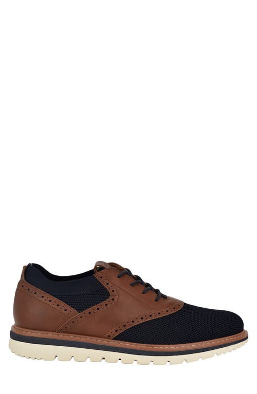 Tommy Hilfiger Varan Hybrid Oxford Sneaker In Navy/cognac Multi
