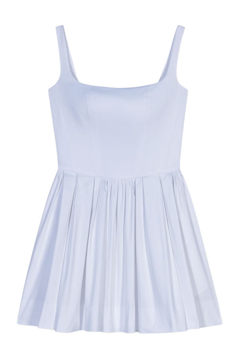 Mini cotton dress, Alternate, color, White
