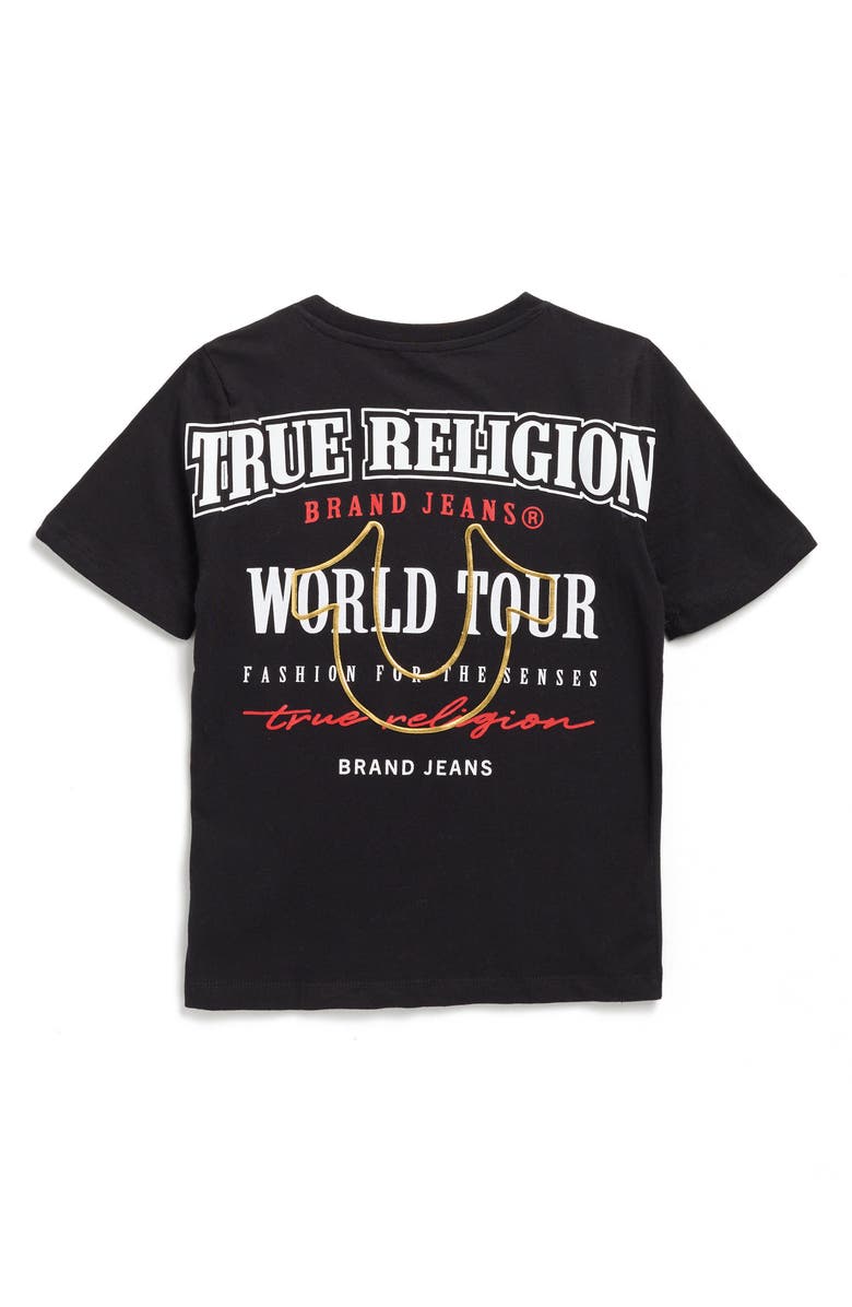 True Religion Kids' Horseshoe Logo Graphic T-Shirt, Alternate, color, Black