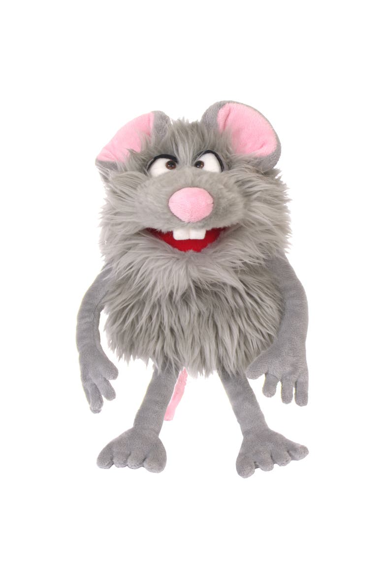 Zig The Grey Friendly Monster 14 Inch Plush Hand Puppet, Main, color, Gray
