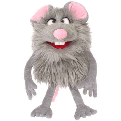 Zig The Grey Friendly Monster 14 Inch Plush Hand Puppet