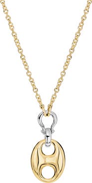 ATHRA LUXE Horsebit Sculpted Pendant Necklace