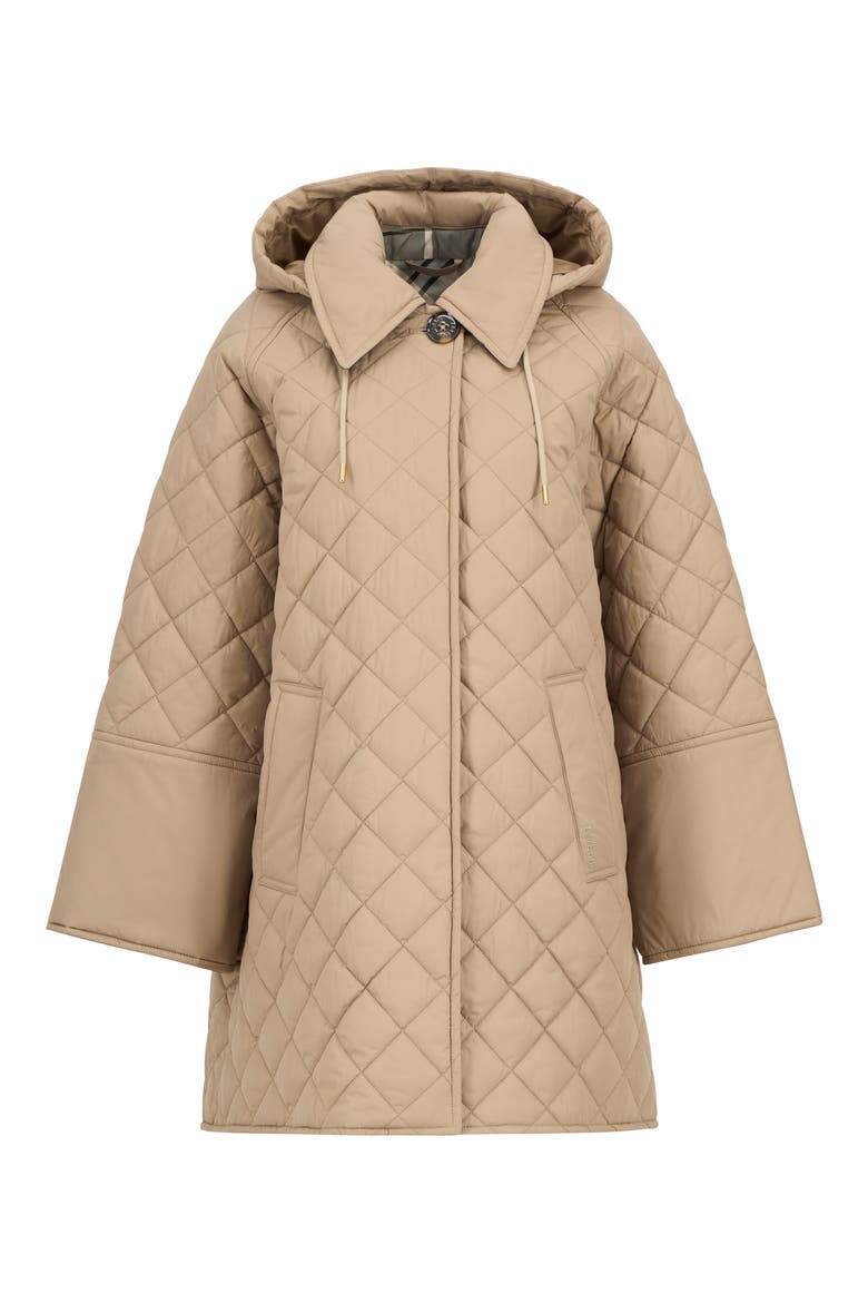 Cara Diamond Quilted Parka, Alternate, color, HONEY/ ANCIENT POPLAR
