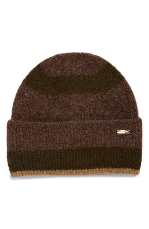 Striped Cuffed Beanie