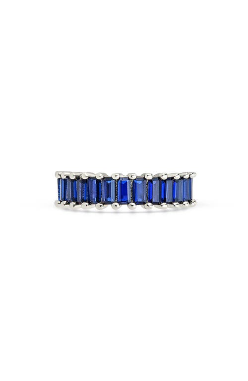 Sterling Forever Caroline Rainbow Cubic Zirconia Eternity Ring