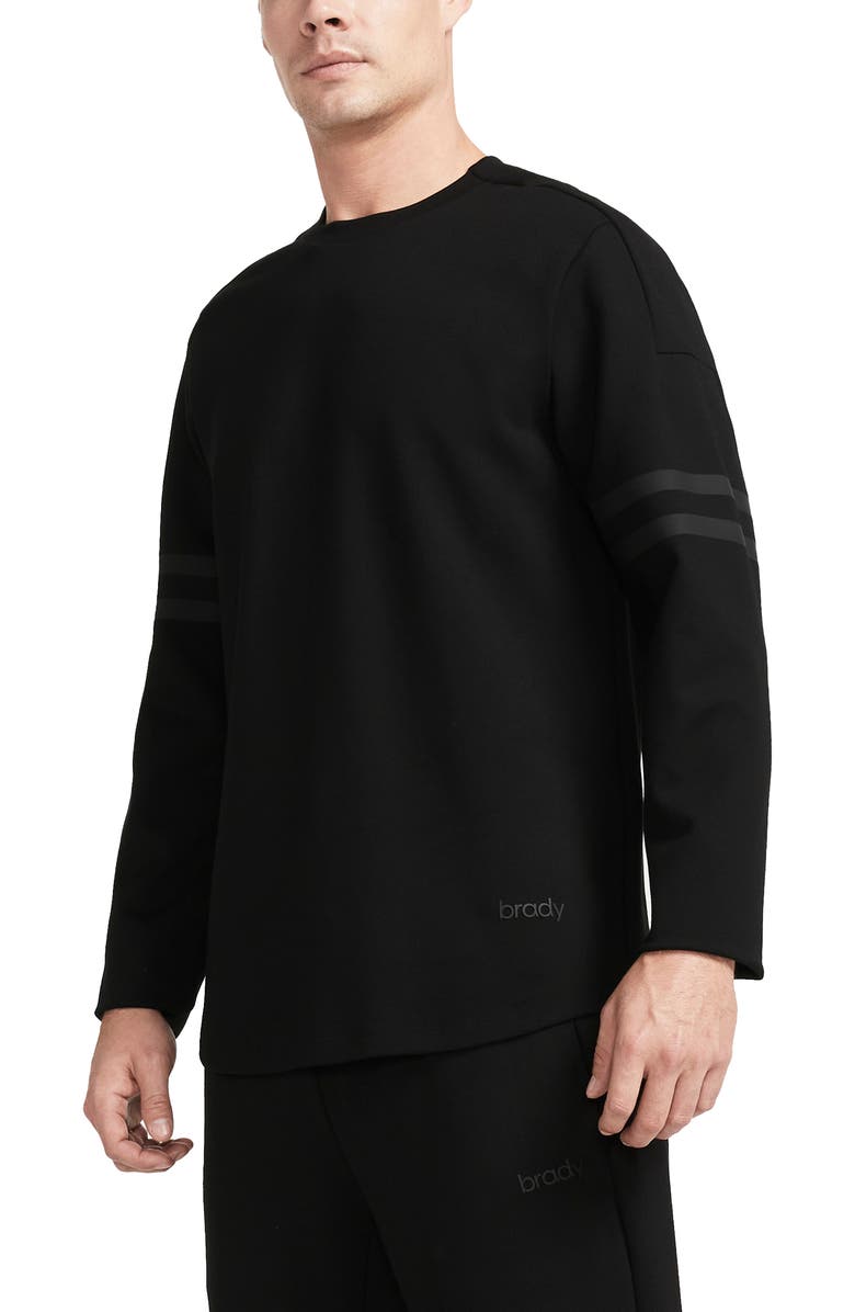 BRADY Regenerate Ponte Long Sleeve Football Tee, Alternate, color, 