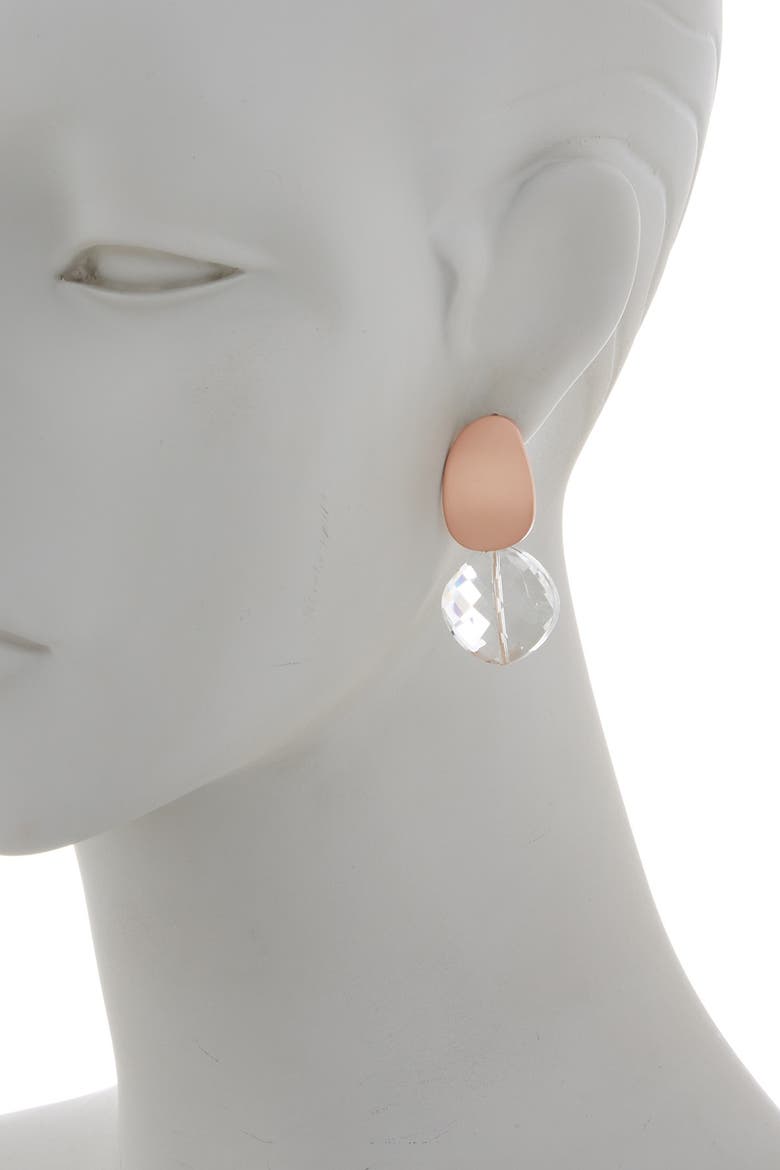 Arella Lucite Drop Earrings, Alternate, color, GOLD