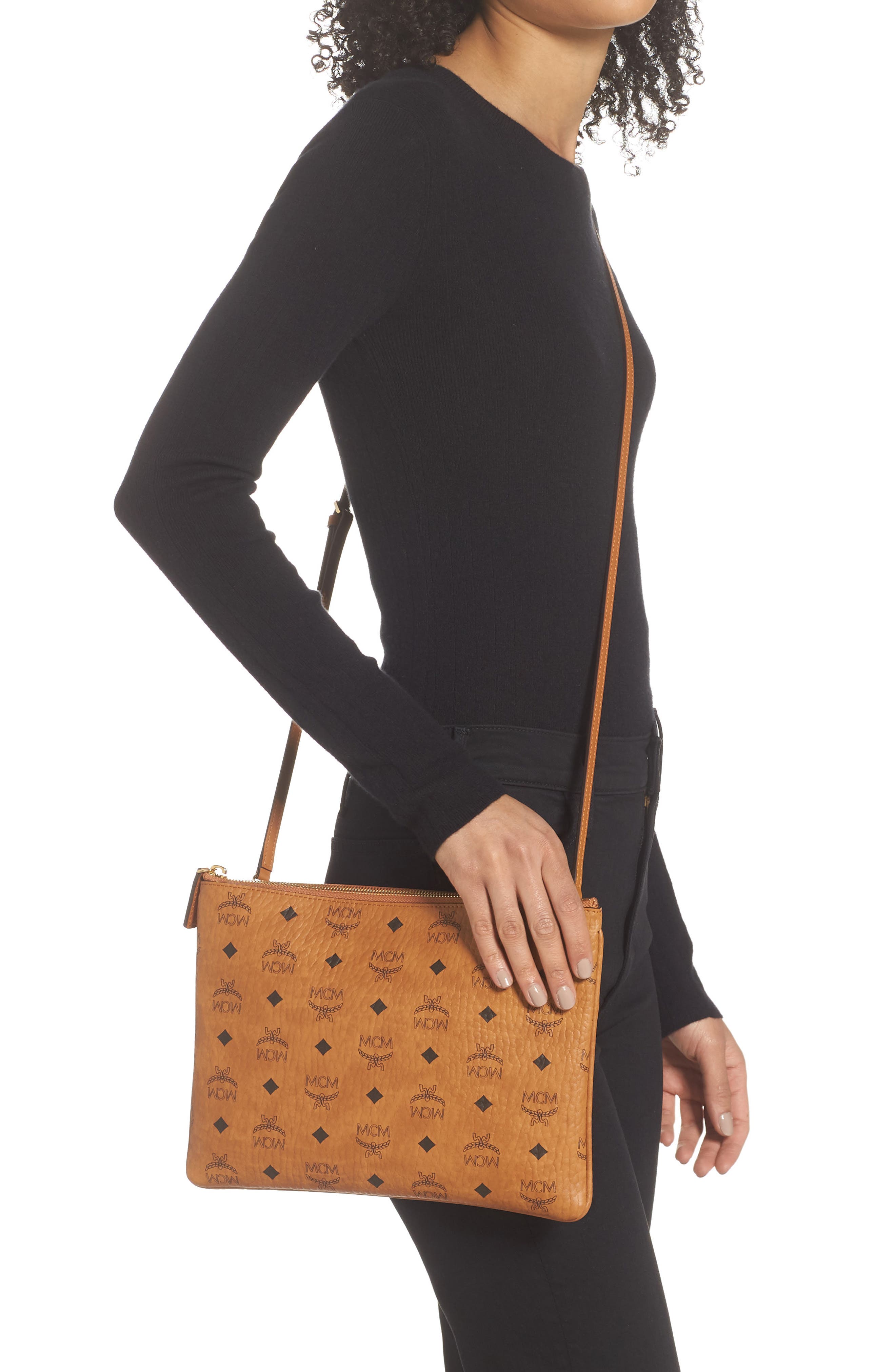 MCM Visetos Original Pouch, Alternate, color, 