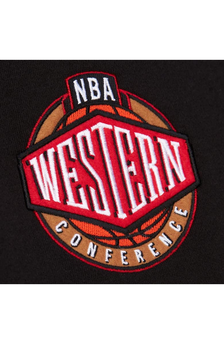 Mitchell & Ness Men's Mitchell & Ness Black Golden State Warriors Hardwood Classics Blackout Collection Pullover Hoodie, Alternate, color,