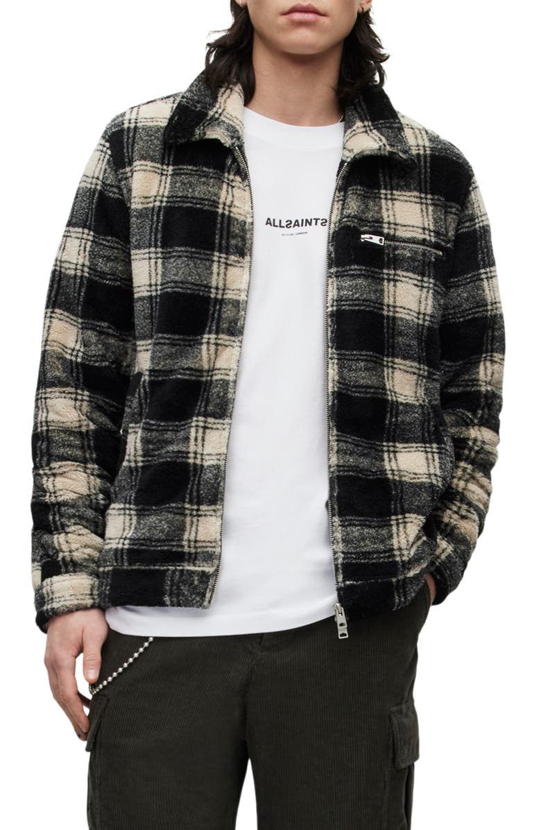 AllSaints Franco Plaid Jacket, Main, color,