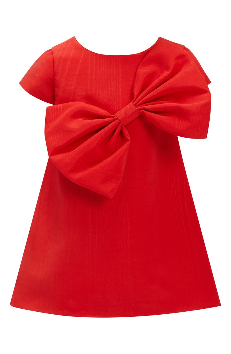 Bardot Junior Kids' Stefania Bow Jacquard Dress, Main, color, 