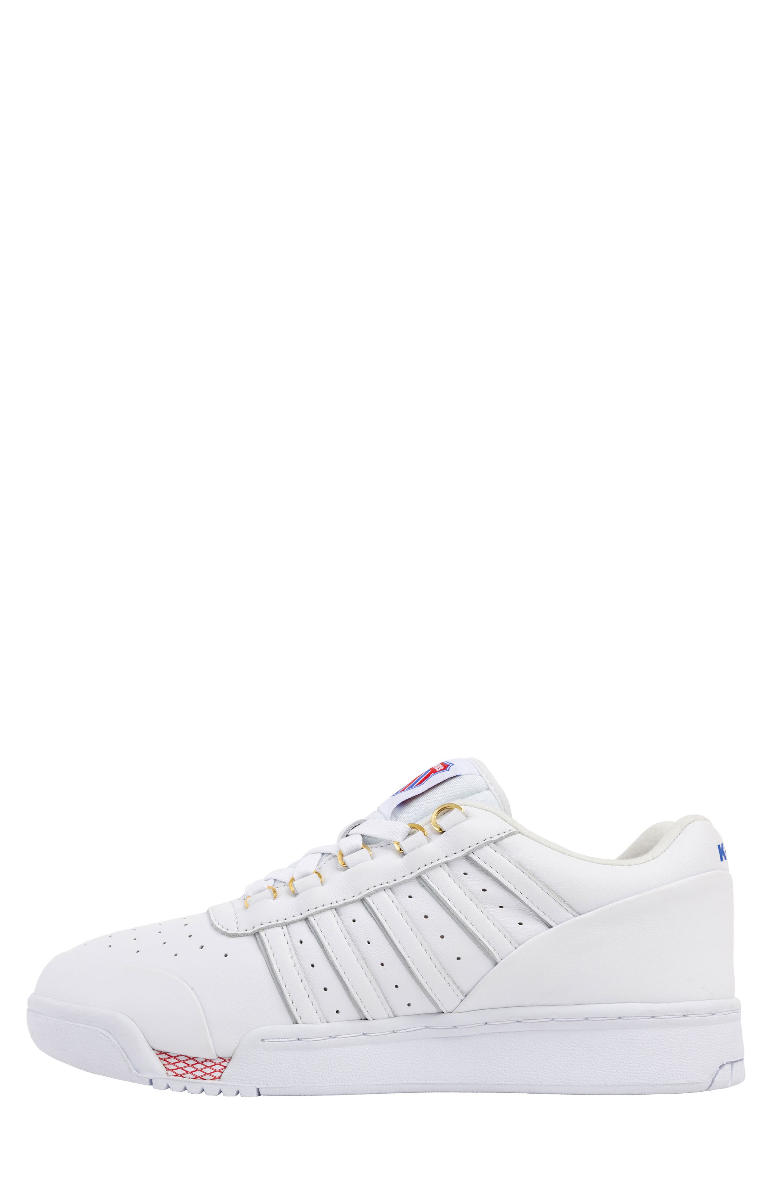 Gender Inclusive Gstaad 60th Anniversary Sneaker, Alternate, color, KSRC GSTAAD~WHT/MRSRED/PECOT~M