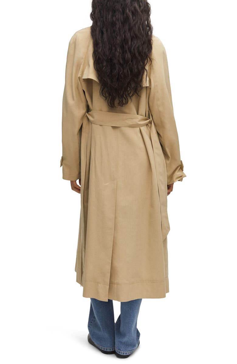 MANGO Fluid Belted Trench Coat, Alternate, color, 
