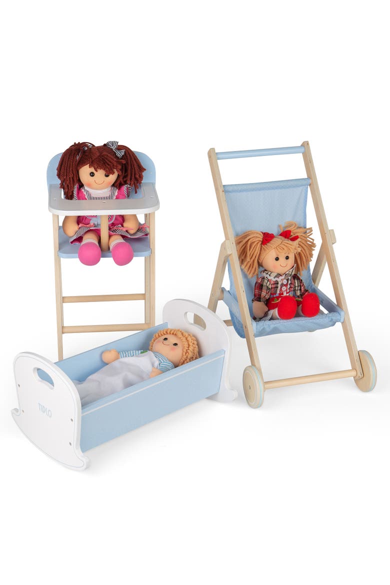 Doll's High Chair, Alternate, color, Blue