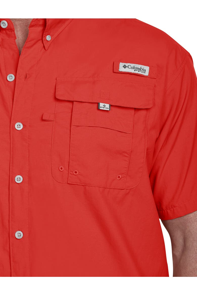 Big & Tall PFG Bahama II Short-Sleeve Sport Shirt, Alternate, color, RED SPARK