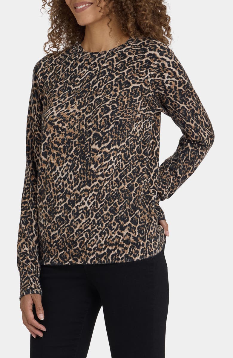 NYDJ Cheetah Sweater, Alternate, color, Onyx Cheetah