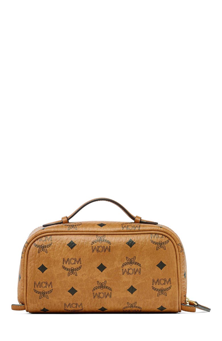 MCM Ottomar Toiletry Bag in Visetos, Main, color, 