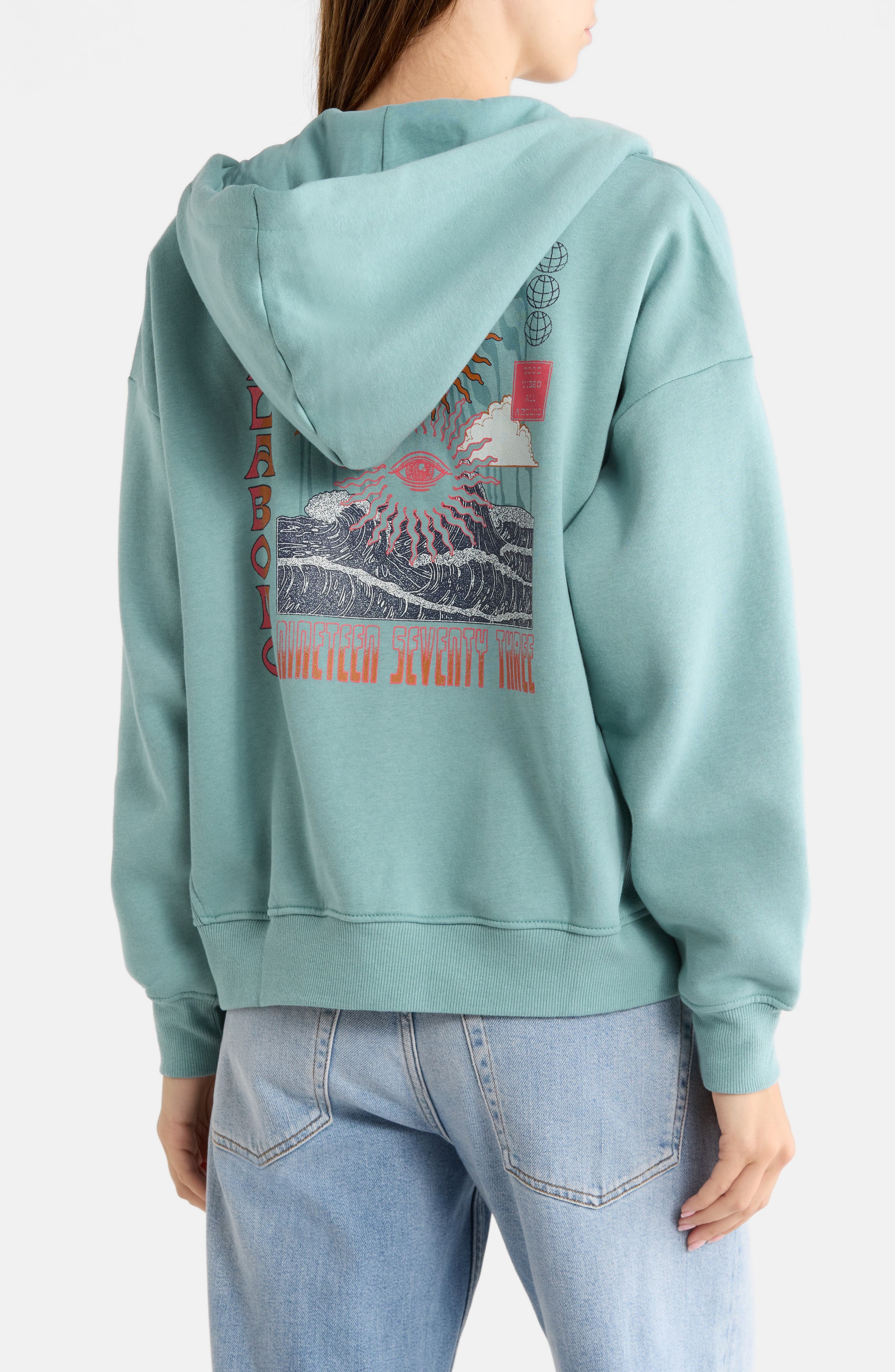 Billabong Olivia Sun Graphic Full Zip Hoodie (Women) | Nordstromrack