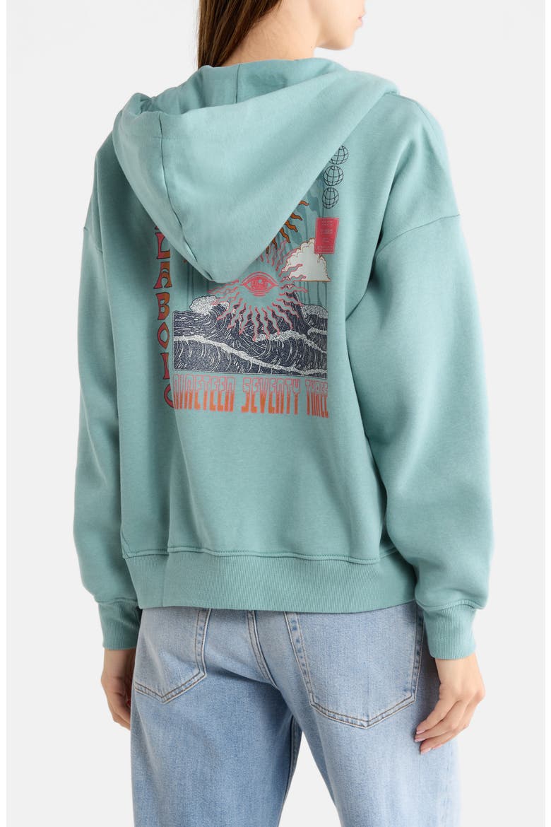 Olivia Sun Graphic Full Zip Hoodie, Alternate, color, THISTLE