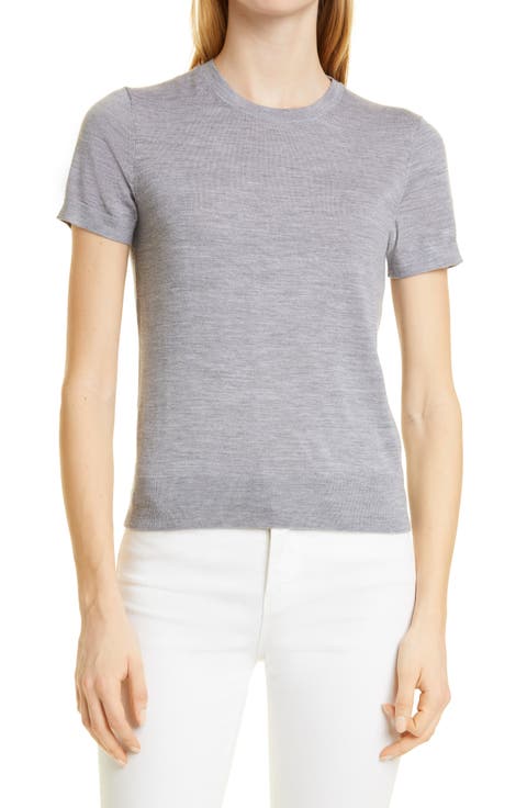 P Regal Short Sleeve Wool Blend Sweater