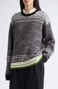 Dries Van Noten Tolsey Herringbone Sweater