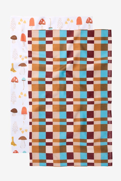 Geometry Kitchen Tea Towel Set In Multi