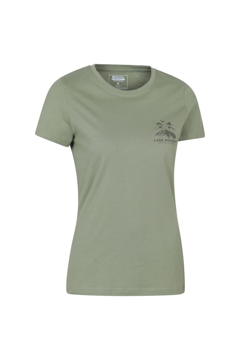 Lake District Sunset T-Shirt, Alternate, color, Khaki Green