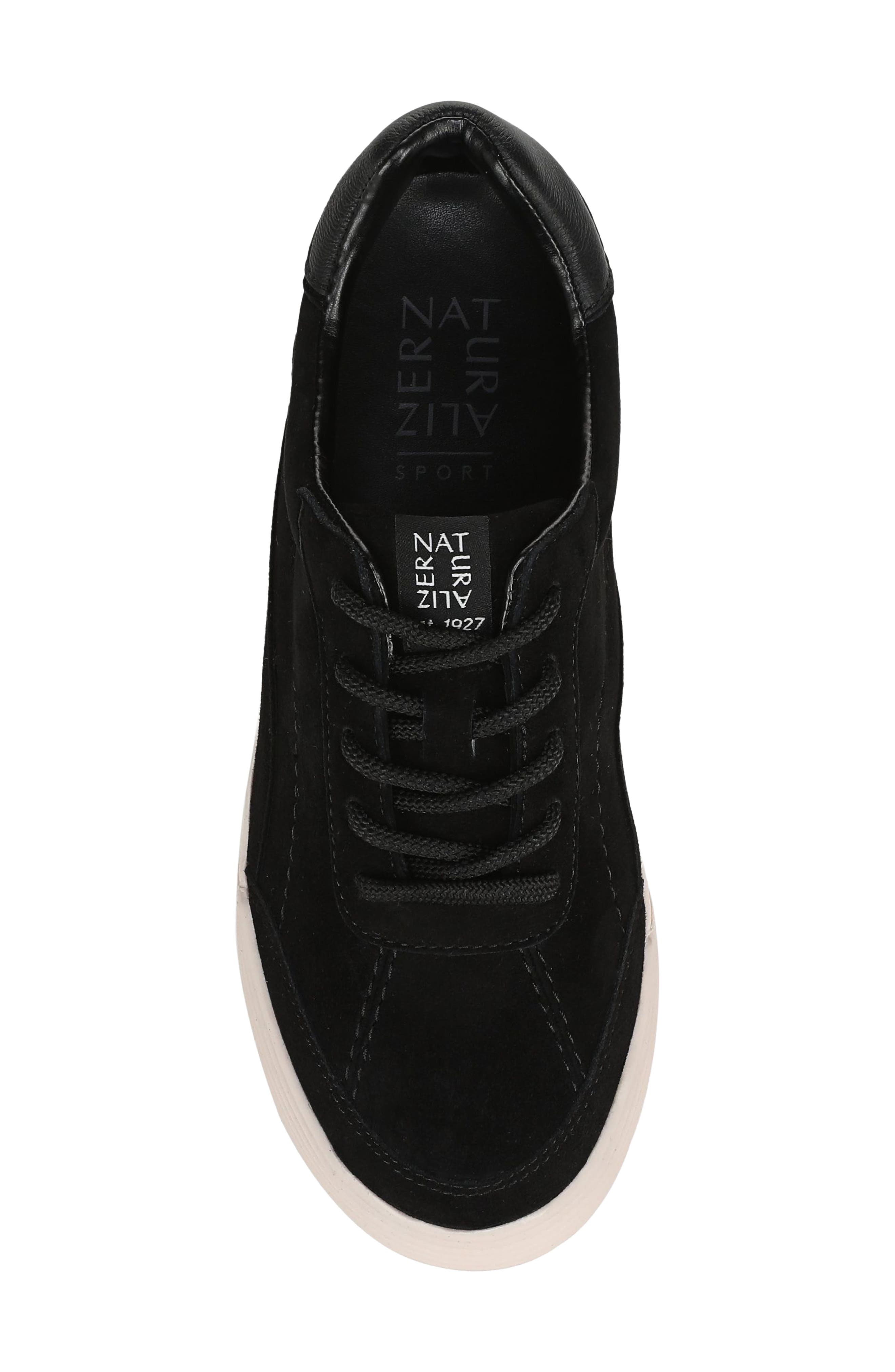 Cami Sneaker, Alternate, color, BLACK SUEDE