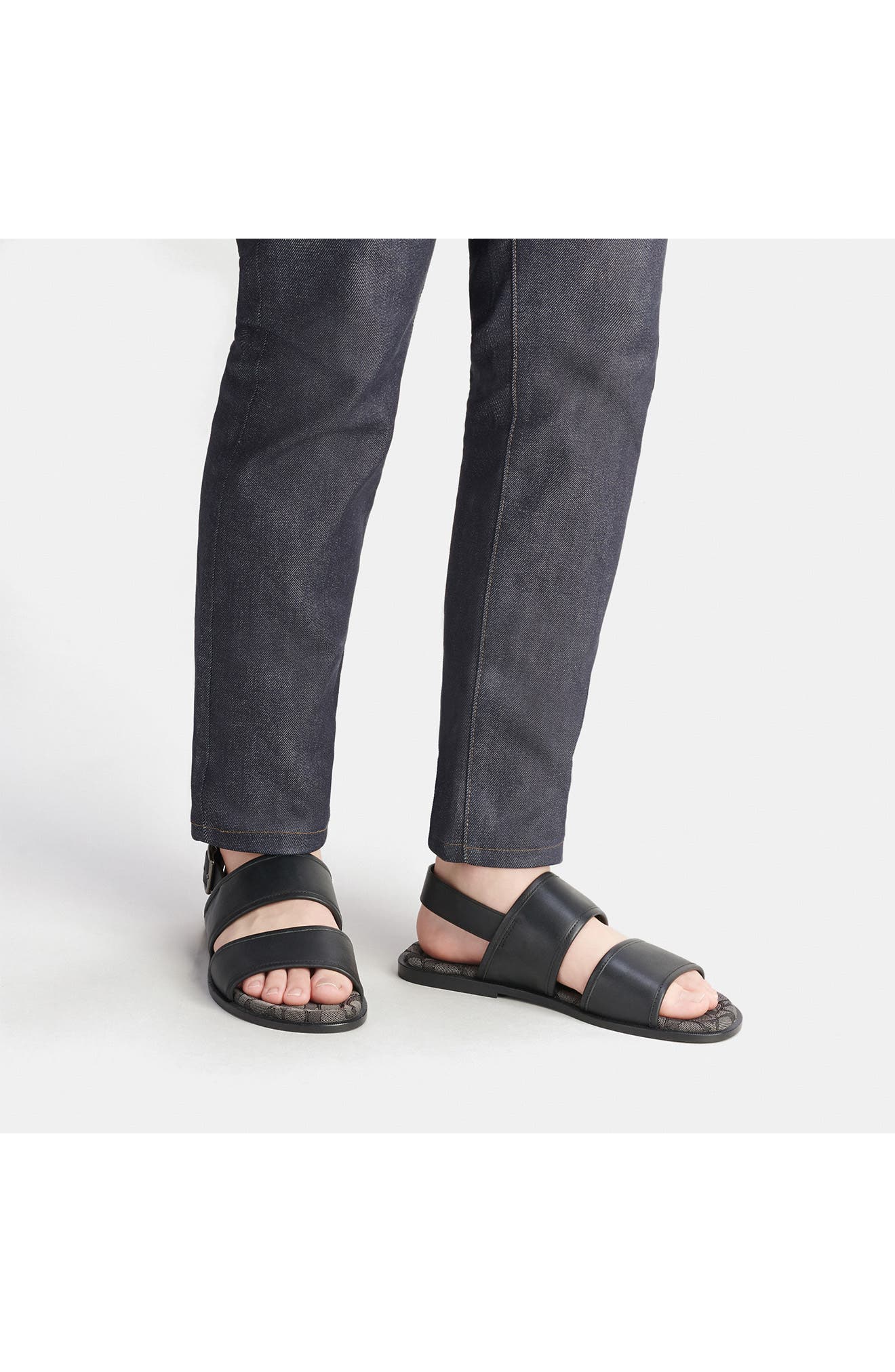 COACH Two Strap Sandal, Alternate, color, 