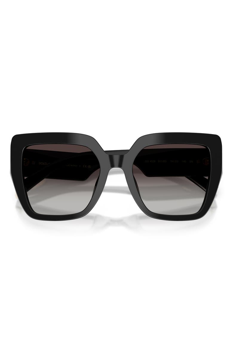 Dolce&Gabbana 54mm Square Sunglasses, Alternate, color, Black / Grey Gradient