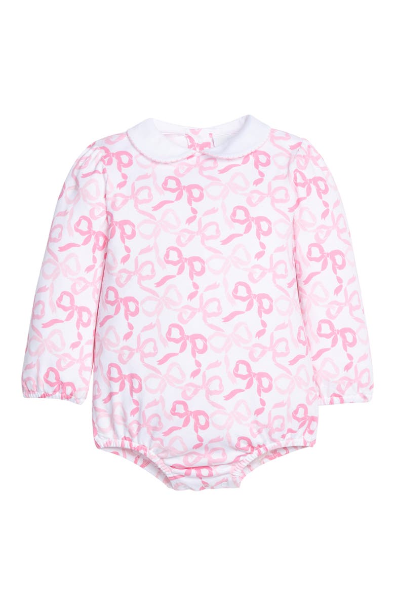 Little English Printed Peter Pan Bubble, Main, color, Bows & Ribbons