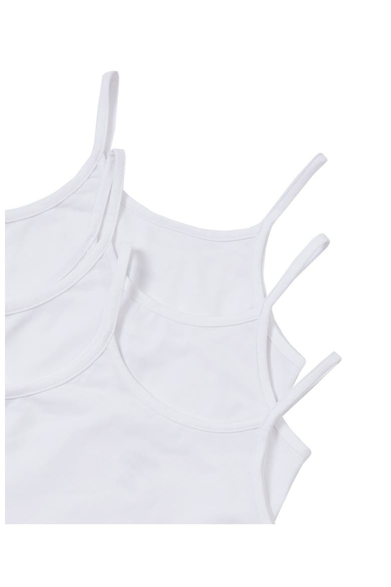 Girls Cami Tops 3 Pack, Alternate, color, White