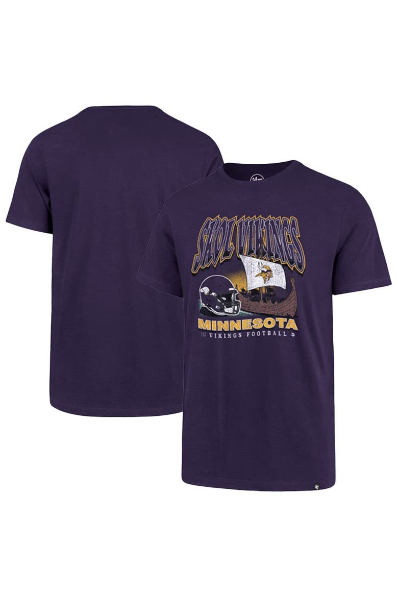 Men's '47 Purple Minnesota Vikings Regional Super Rival T-Shirt, Main, color, Purple