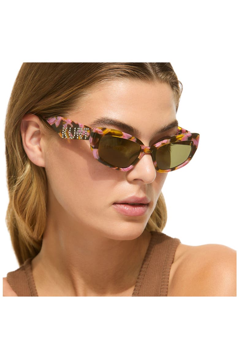 55mm Rectangular Sunglasses, Alternate, color, HAVANA/ BROWN