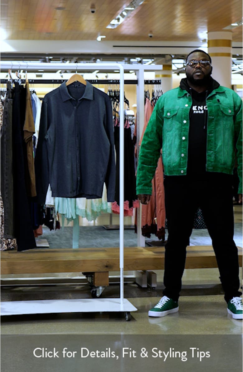 Reyolds Stripe Knit Button-Up Shirt, sales video thumbnail